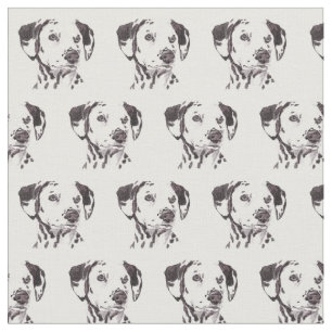 Dalmatiner-Hundekunst-Gewebe Stoff