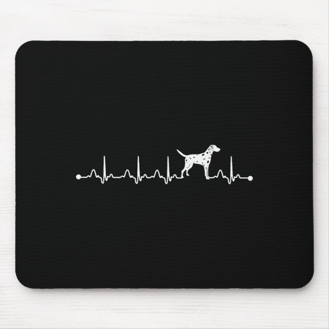 Dalmatiner-Hundemutter Besitzer Ewigkeit Herz Vale Mousepad (Vorne)