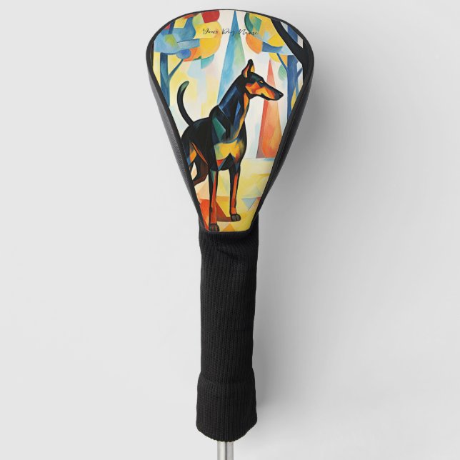 Dalmatiner-Hundspaziergang im Park 01 - Madeleine  Golf Headcover (Vorderseite)