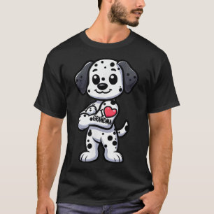 Dalmatiner I Liebe Oma Funny Dog Tattoo T-Shirt