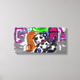 Dalmatiner in der Stadt Leinwanddruck