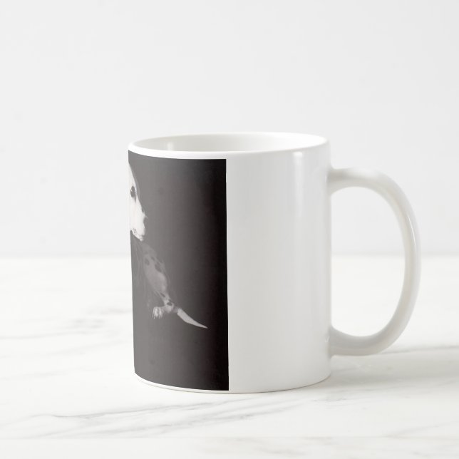 Dalmatiner in Schwarzweiss Tasse (Rechts)