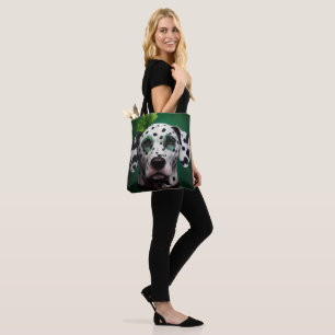 Dalmatiner in St. Patrick's Day-Kleid