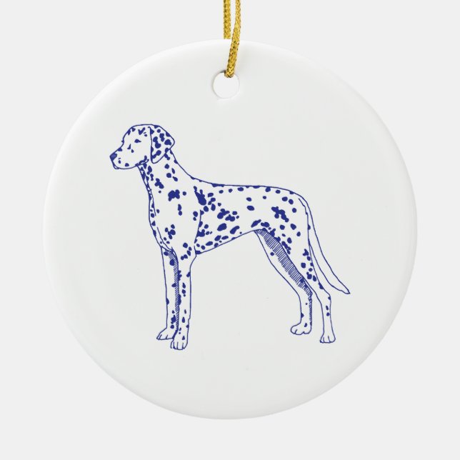 Dalmatiner Keramik Ornament (Vorne)