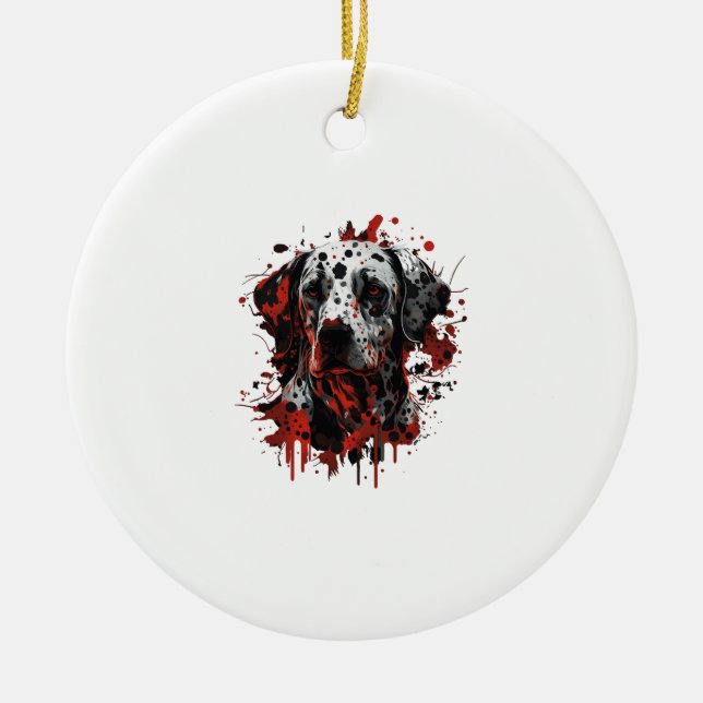 Dalmatiner Keramik Ornament (Vorne)