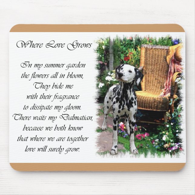 Dalmatiner Kunstgeschenke Mousepad (Vorne)