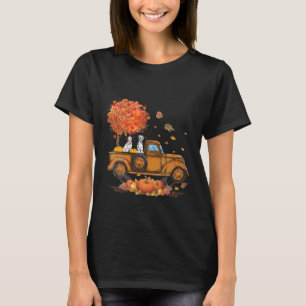 Dalmatiner-Kürbisse-LKW-Herbstblatt-Fall T-Shirt