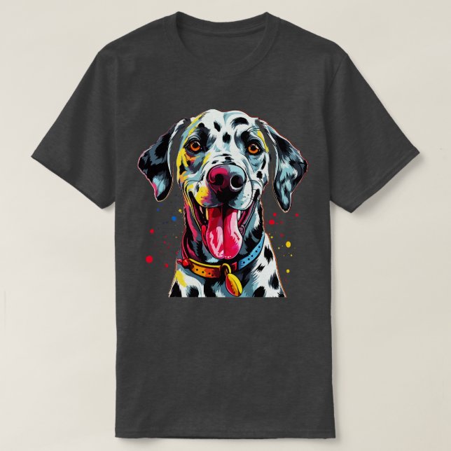 Dalmatiner lächeln T-Shirt (Design vorne)