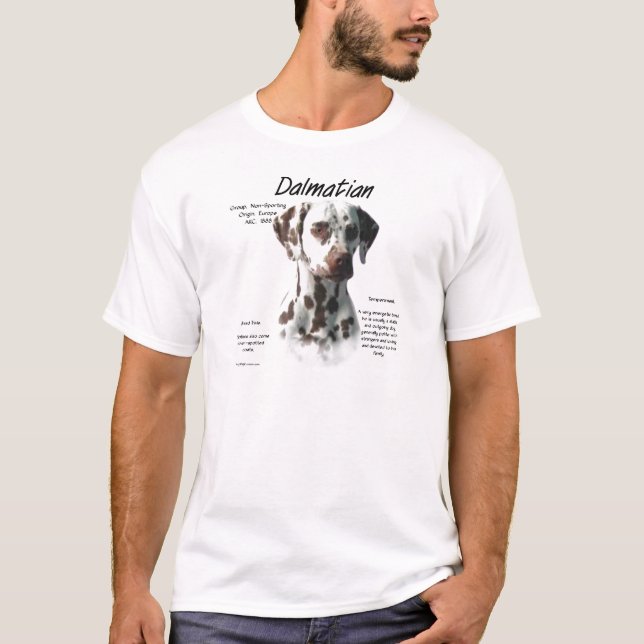 Dalmatiner (Leber) Historie T-Shirt (Vorderseite)