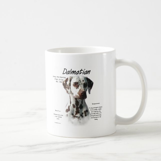 Dalmatiner (Leber) Historie Tasse (Rechts)