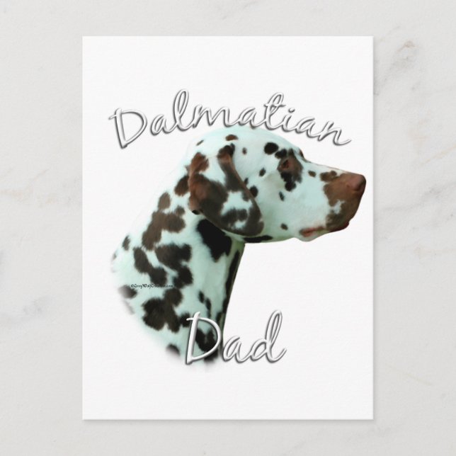 Dalmatiner (Leber) Vater 2 Postkarte (Vorderseite)
