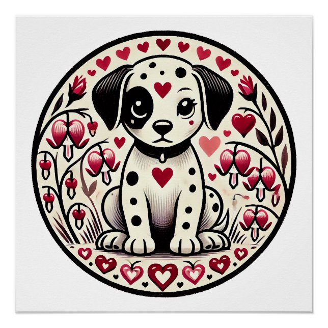 Dalmatiner Liebe Poster (Vorderseite)