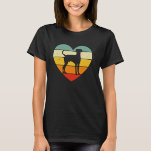 Dalmatiner Liebe Retro Vintages Herz - Dalmatiner  T-Shirt