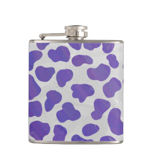 Dalmatiner Lila und weiß Flachmann