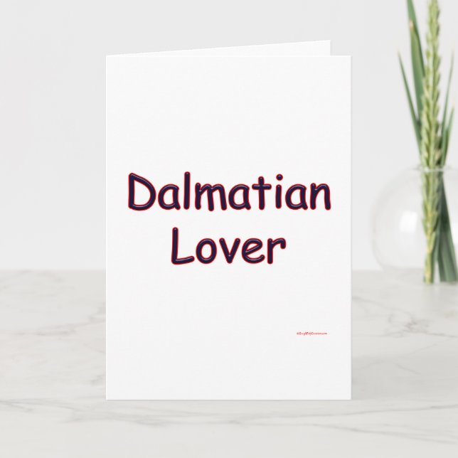 Dalmatiner Lover Feiertagskarte (Vorderseite)