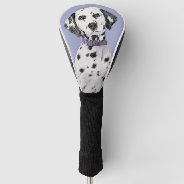 Dalmatiner-Malerei - Niedliche Hundekunst Golf Headcover (Vorderseite)