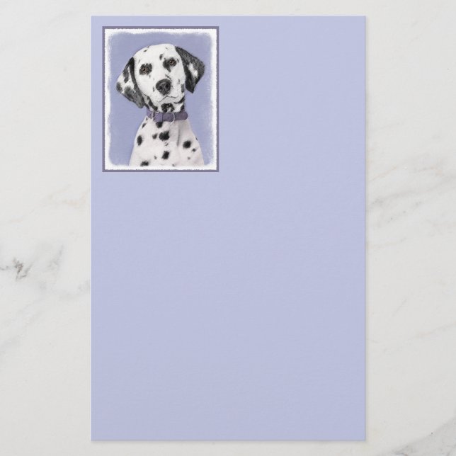 Dalmatiner Malerei - Niedliche Original Hunde Kuns (Vorderseite)