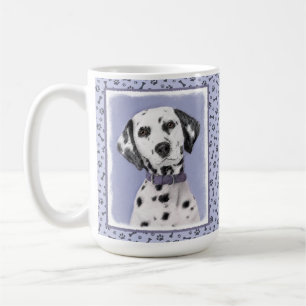 Dalmatiner Malerei - Niedliche Original Hunde Kuns Kaffeetasse