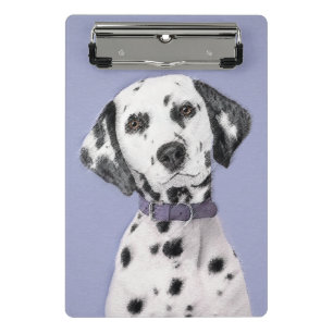 Dalmatiner Malerei - Niedliche Original Hunde Kuns Mini Klemmbrett