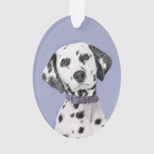 Dalmatiner Malerei - Niedliche Original Hunde Kuns Ornament