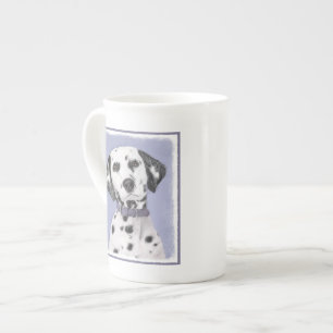 Dalmatiner Malerei - Niedliche Original Hunde Kuns Prozellantasse
