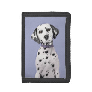 Dalmatiner Malerei - Niedliche Original Hunde Kuns Tri-fold Geldbeutel