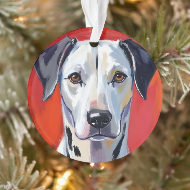 Dalmatiner Malhund Haustier Ornament (Baum)