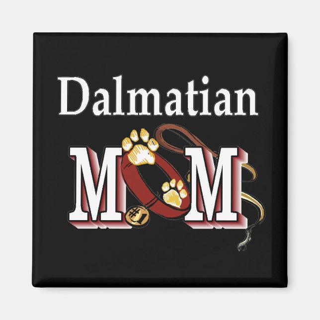 Dalmatiner Mama Dunkel Magnet (Vorne)