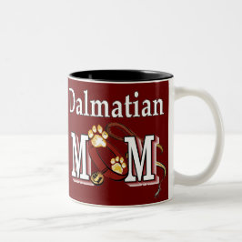 Dalmatiner Mama Dunkel Zweifarbige Tasse