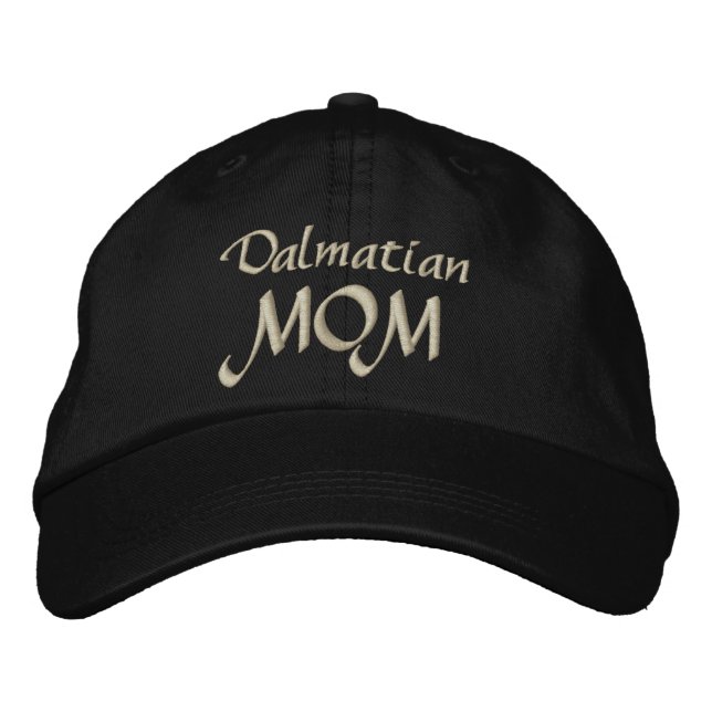Dalmatiner Mama Geschenke Bestickte Kappe (Vorderseite)
