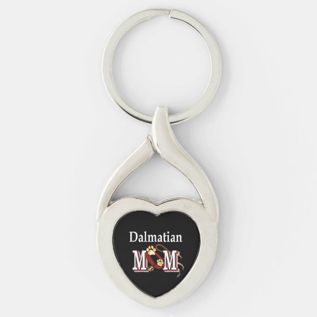 Dalmatiner Mama Geschenke Schlüsselanhänger (Vorderseite)