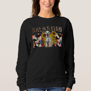 Dalmatiner Mama Western Sonnenblume Muttertag Sweatshirt