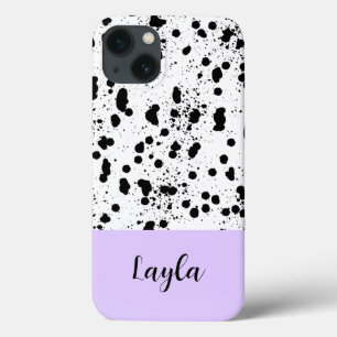 Dalmatiner mit Lila Individuelle Name Case-Mate iPhone Hülle
