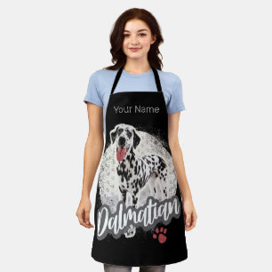 Dalmatiner mit Pfote Vintage-Hundefreunde-Design Schürze