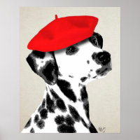 Dalmatiner mit Red Beret