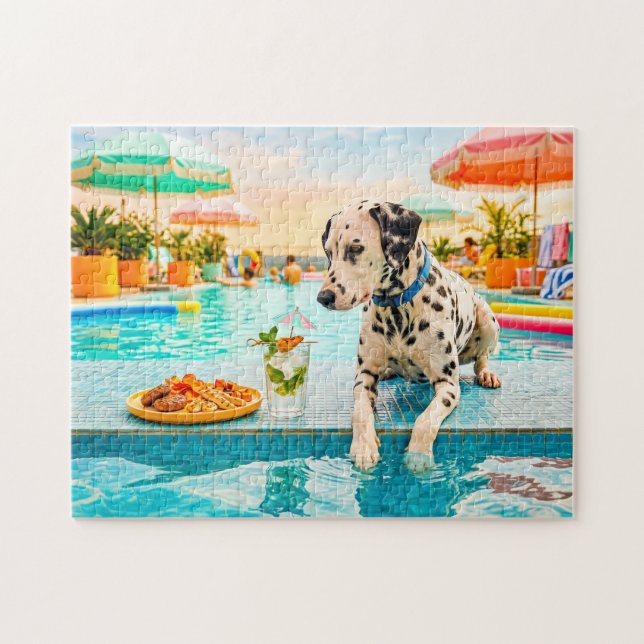 Dalmatiner mit Snack Puzzle (Horizontal)
