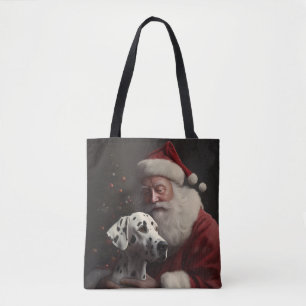 Dalmatiner mit Weihnachtsmann Weihnachten