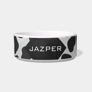 Dalmatiner-Monogramm-Schwarzweiss-Drucke Napf
