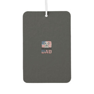 Dalmatiner Papa Patriotisches Vintage-Hund-Shirt-D Autolufterfrischer