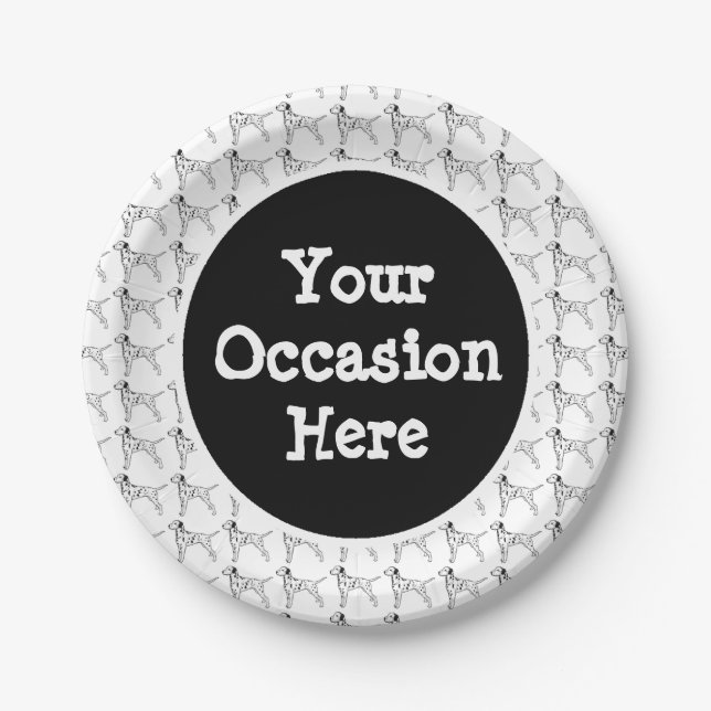 Dalmatiner-Party personifizieren Pappteller (Vorderseite)