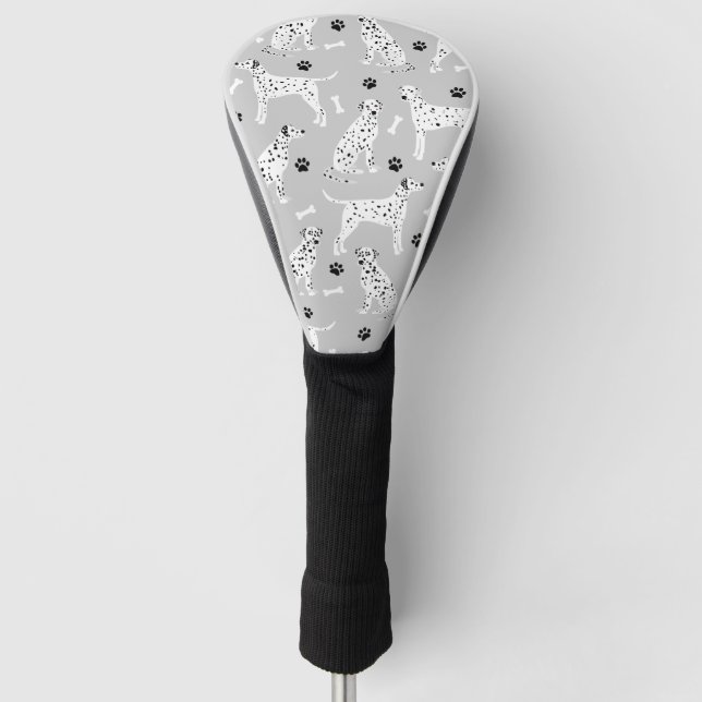 Dalmatiner Paws and Bones Golf Head Cover Headcover (Vorderseite)