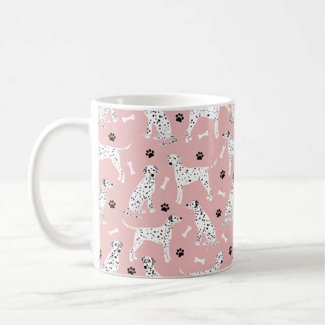 Dalmatiner Paws and Bones Kaffee Tasse (Links)