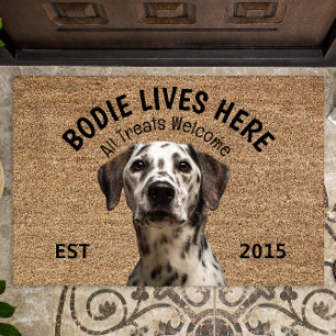 Dalmatiner Personalisiert Hund Lover Doormat Fußmatte