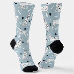 Dalmatiner-Pfoten und Knochenstauben Socken