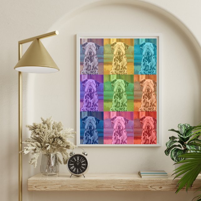Dalmatiner Pop Art Dog Farbblock Collage Poster (Von Creator hochgeladen)