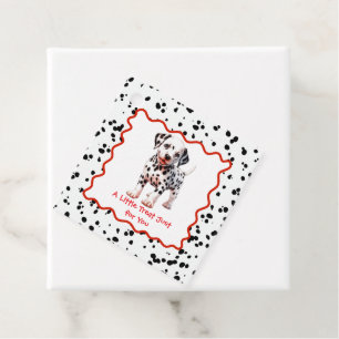 Dalmatiner Print Birthday Schwarz-Weiß-Party Geschenkanhänger
