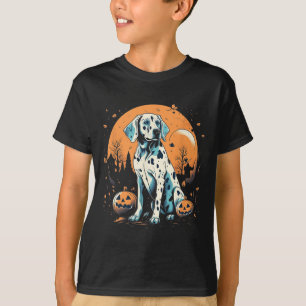 Dalmatiner Pumpkin Halloween Kostümhund Welpen T-Shirt
