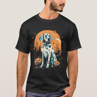 Dalmatiner Pumpkin Halloween Kostümhund Welpen T-Shirt