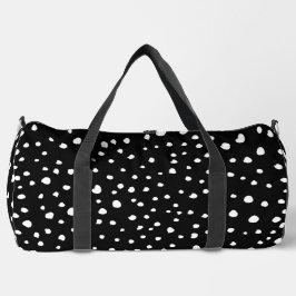 Dalmatiner Punkte, Dalmatiner Spots, Schwarz und W Duffle Bag