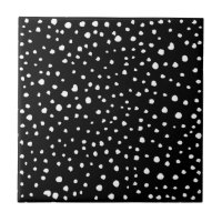 Dalmatiner Punkte, Dalmatiner Spots, Schwarz und W